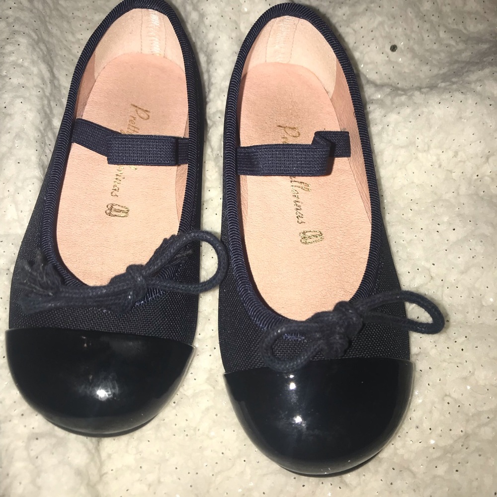 Pretty Ballerina size 25 (9) navy ballet flat kids